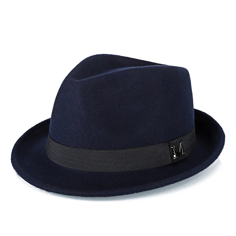Wool Fedora Trilby Hat – Classic Short Brim Design