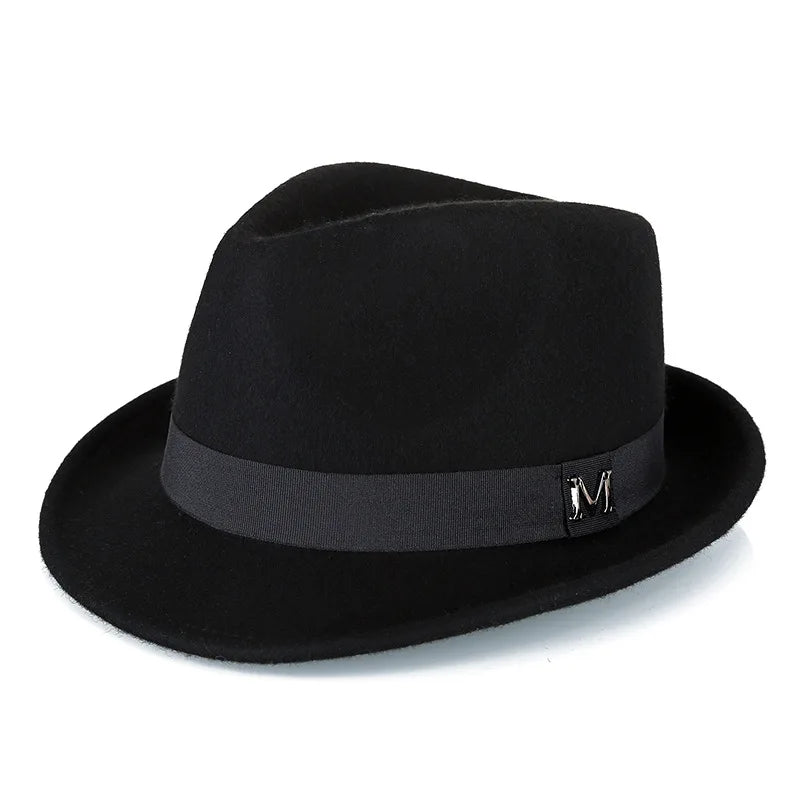 Wool Fedora Trilby Hat – Classic Short Brim Design