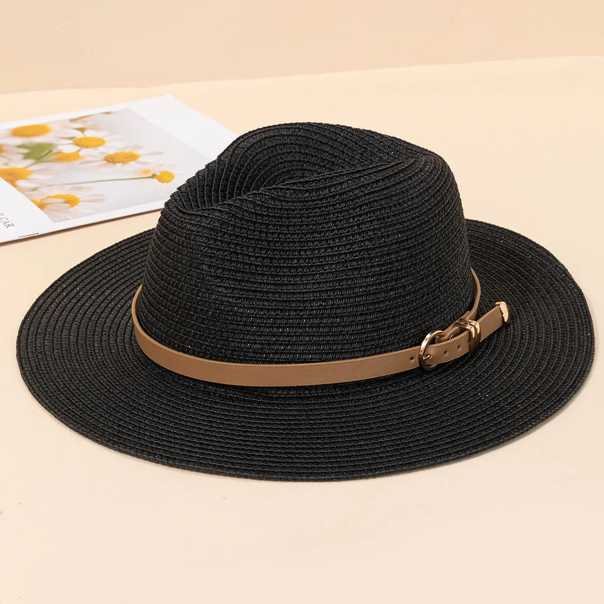 Panama Hat – Lightweight Summer Style with Leather Buckle Detail