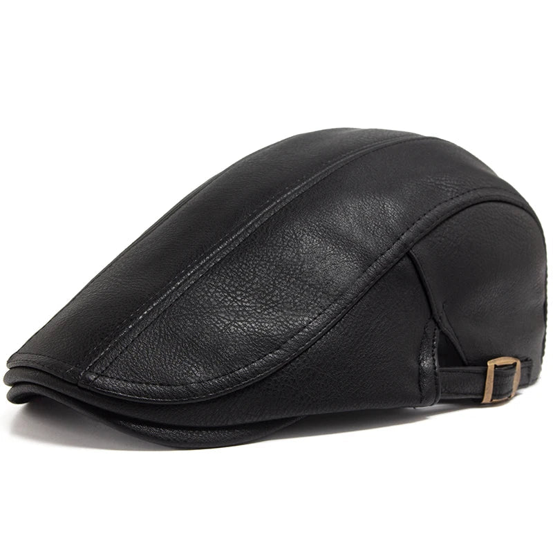 Flat Cap – Men’s Leather Design