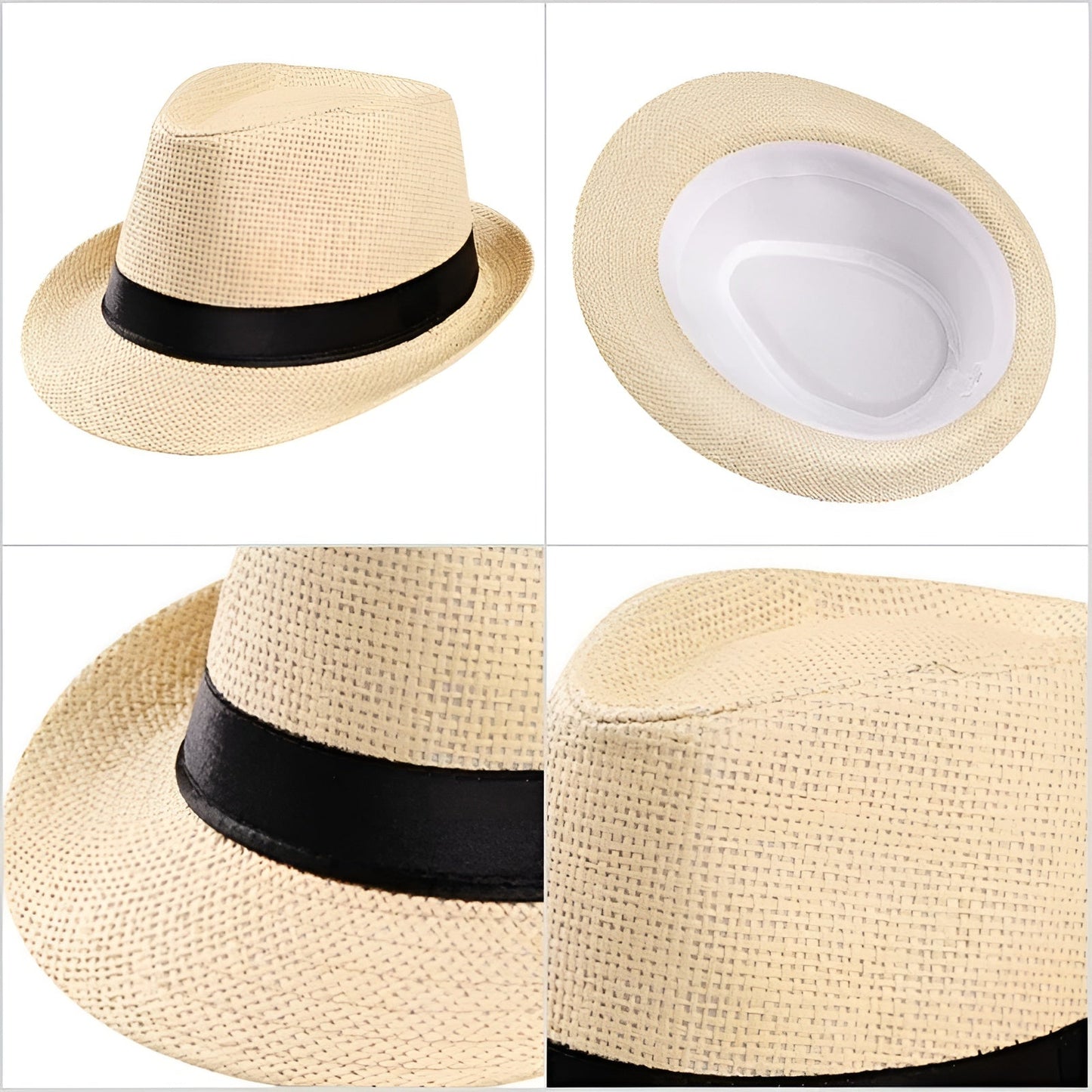 Panama Hat – Classic Woven Design with Black Band