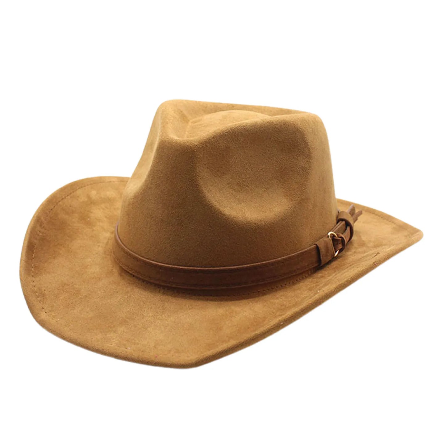 Cowboy Hat – Classic Suede Look With Buckled Band