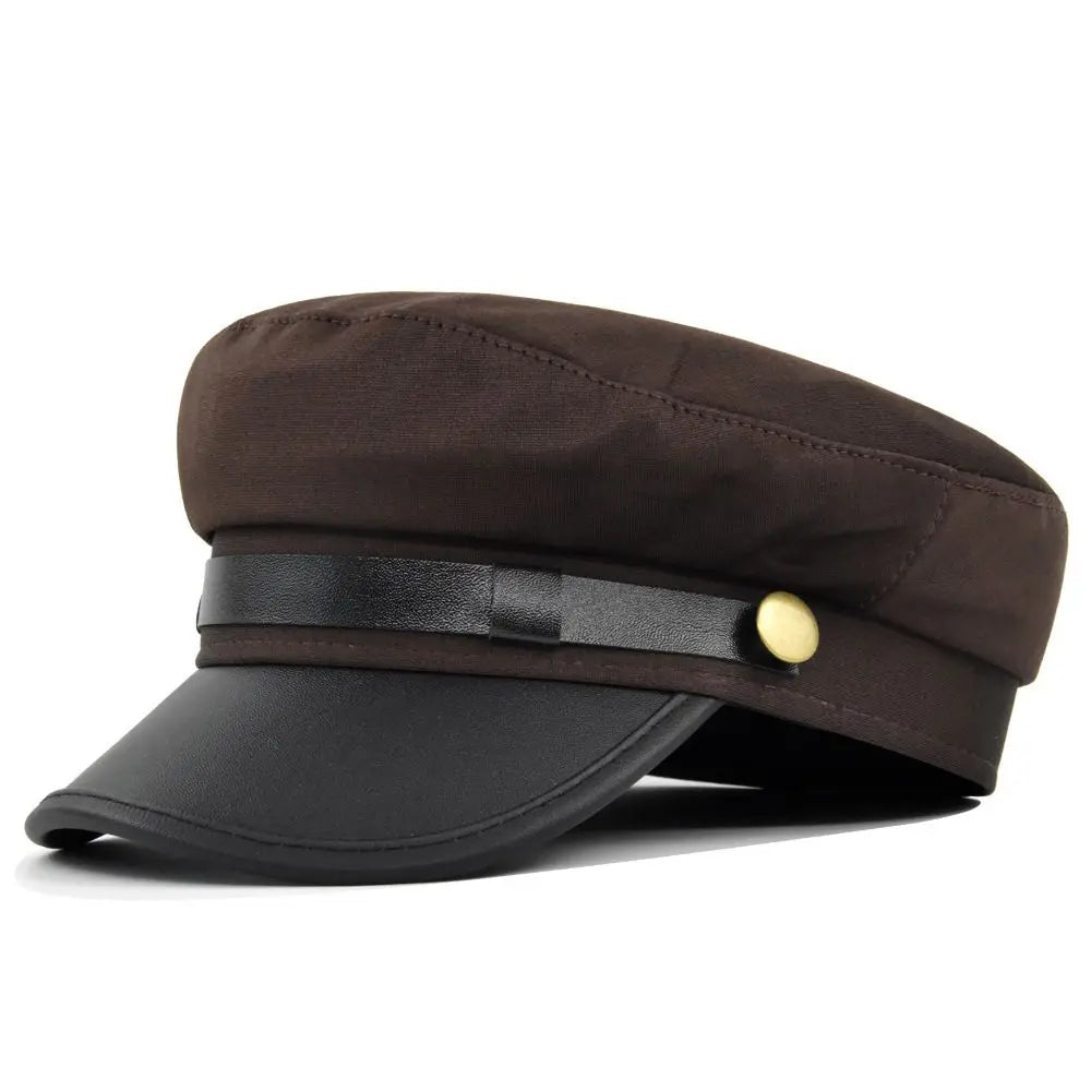 Sailor Cap – Structured Military Design With Decorative Strap