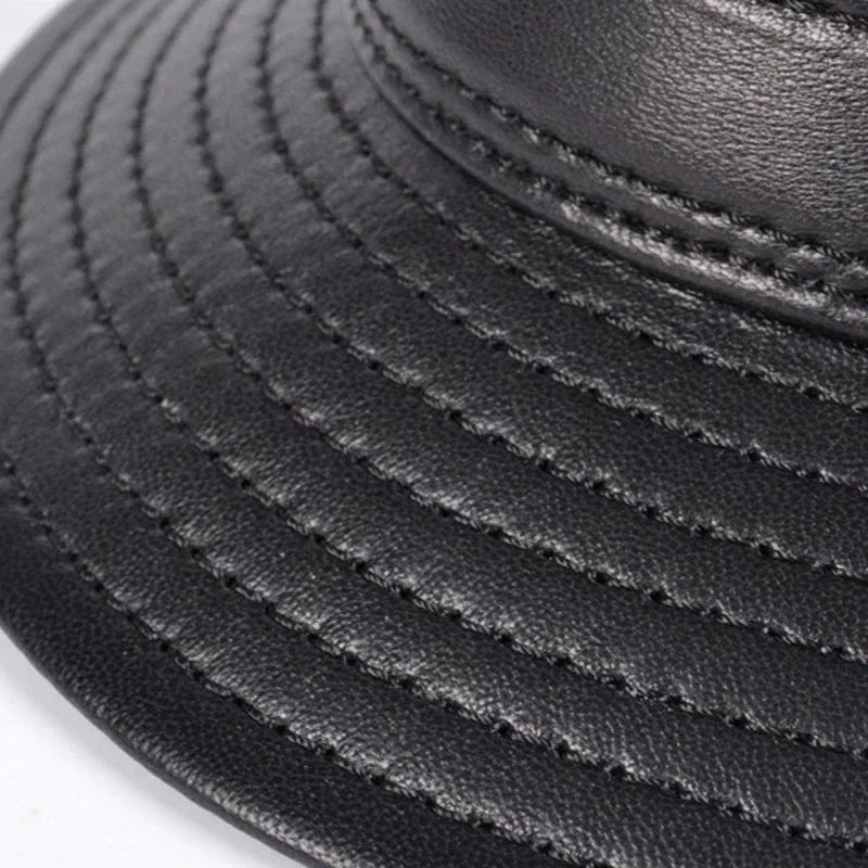 Genuine Leather Trilby Hat – Timeless Style & Durability