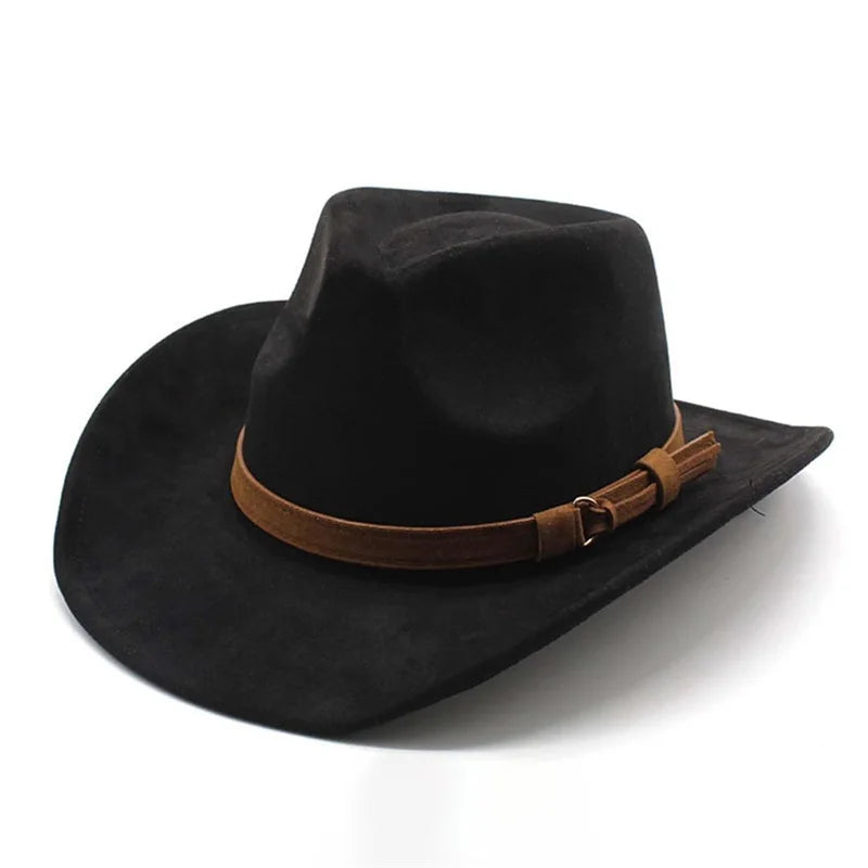 Cowboy Hat – Classic Suede Look With Buckled Band