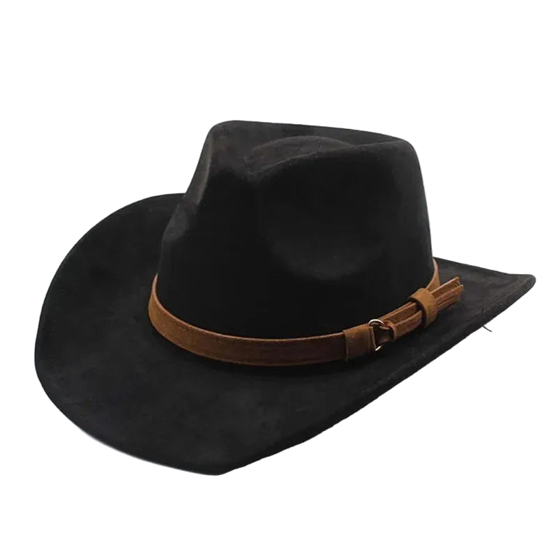 Cowboy Hat – Classic Suede Look With Buckled Band