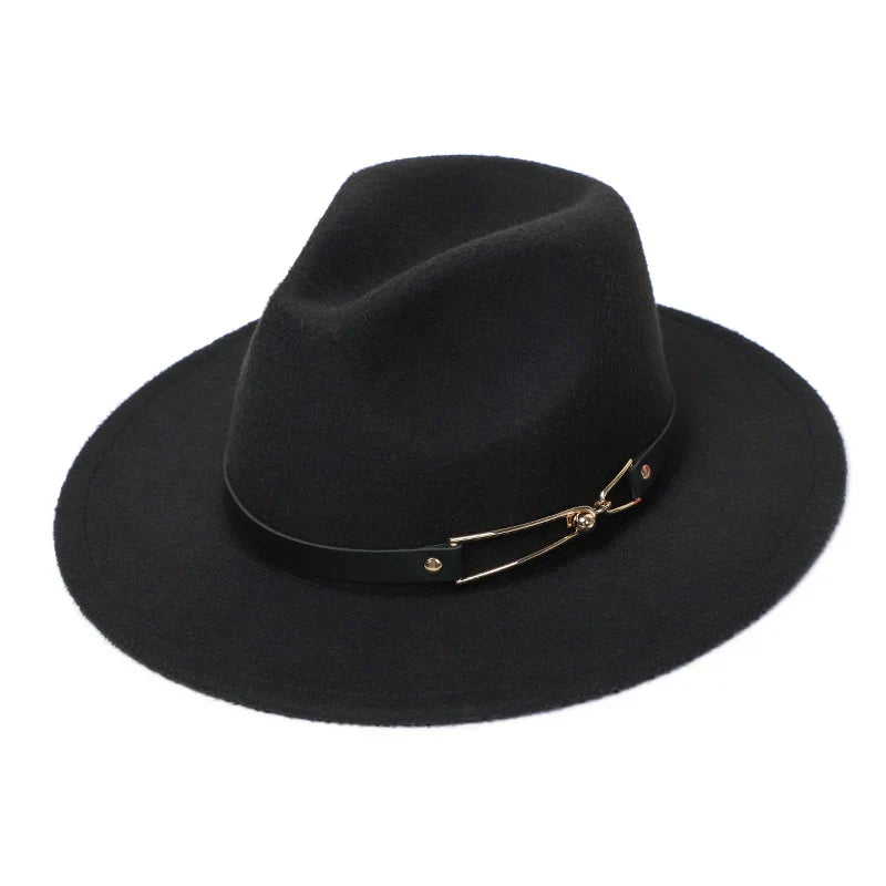Chapeau Fedora Classy Chic Anneau Doré - La Maison du Chapeau