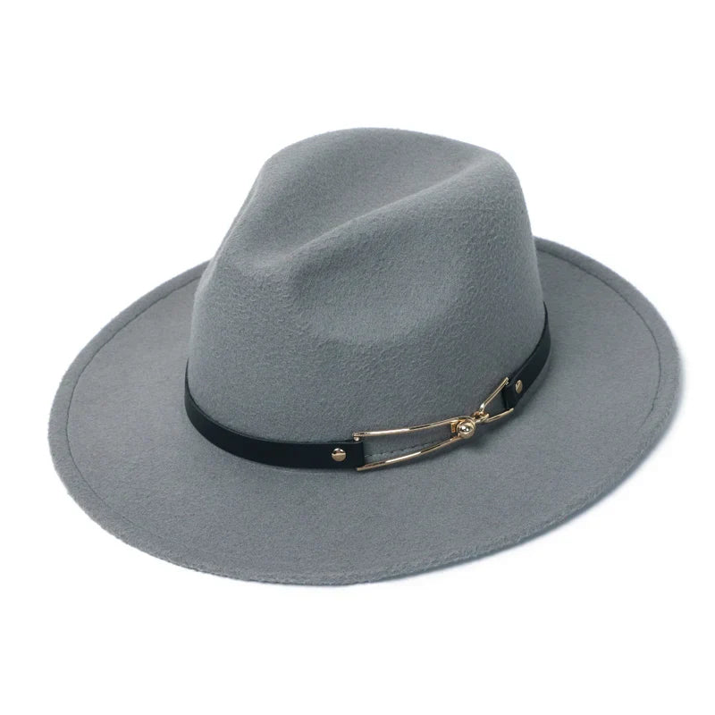 Chapeau Fedora Classy Chic Anneau Doré - La Maison du Chapeau