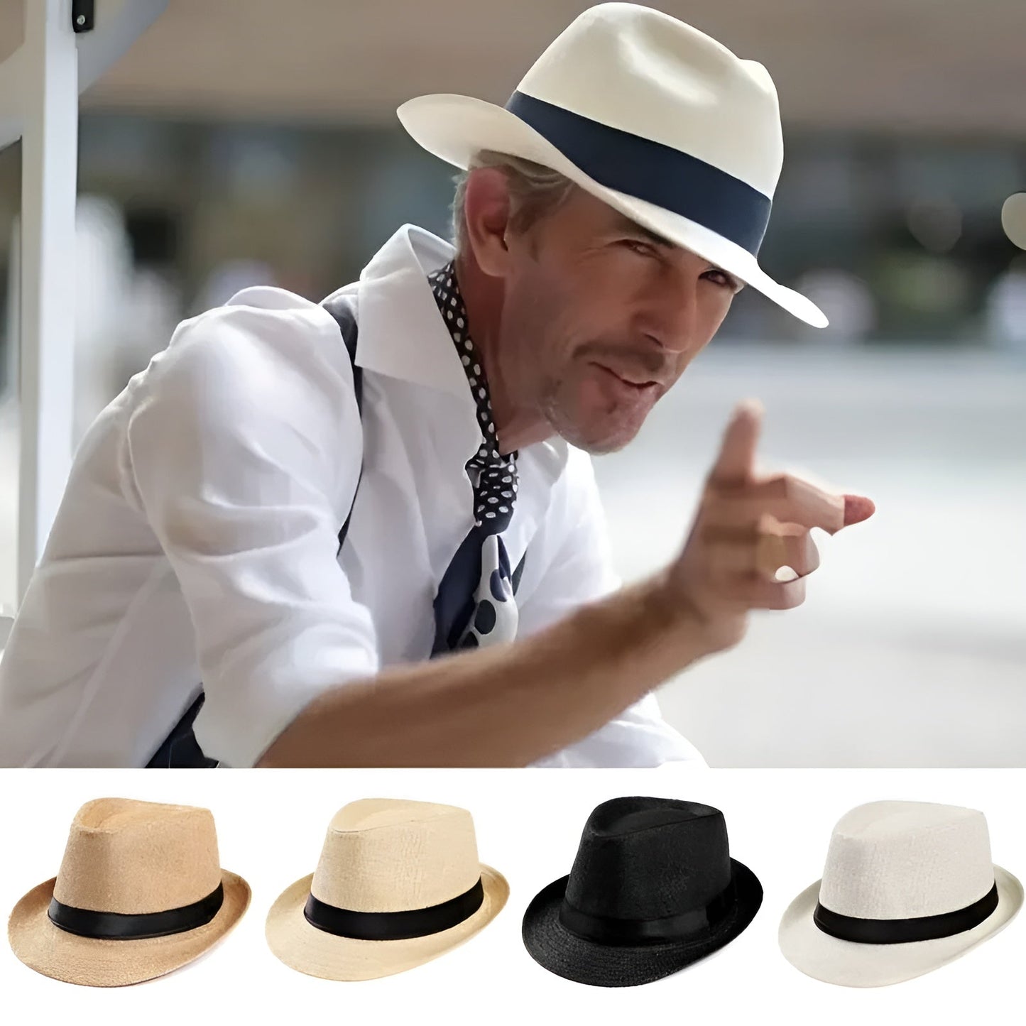 Panama Hat – Classic Woven Design with Black Band