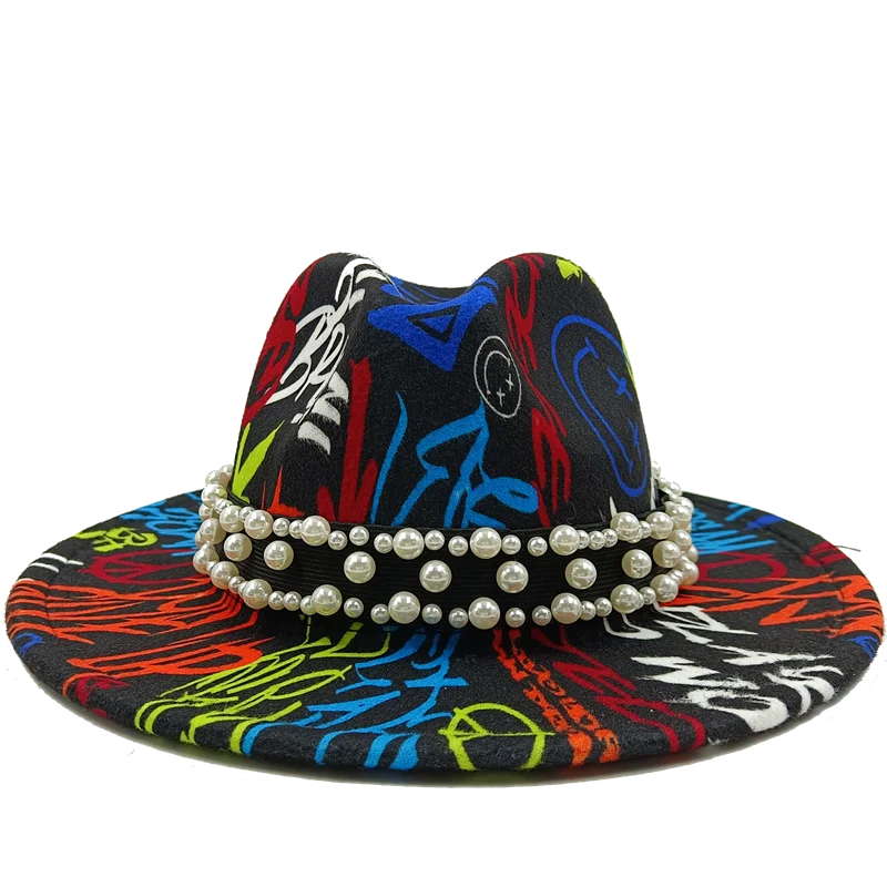 Fedora Hat – Modern Psychedelic Pearl Design