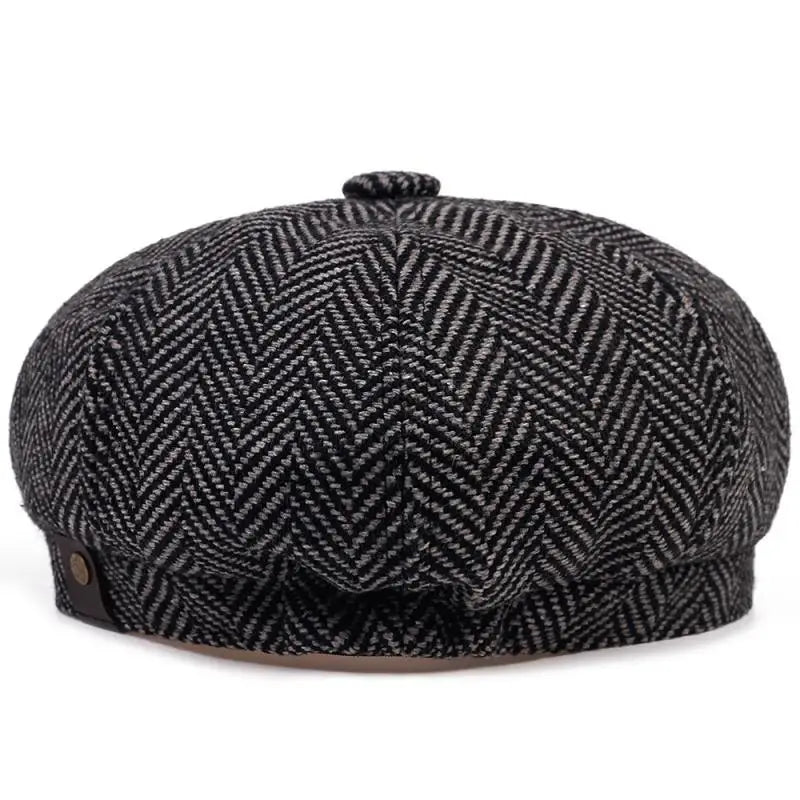Newsboy Cap – Classic Herringbone Vintage Style