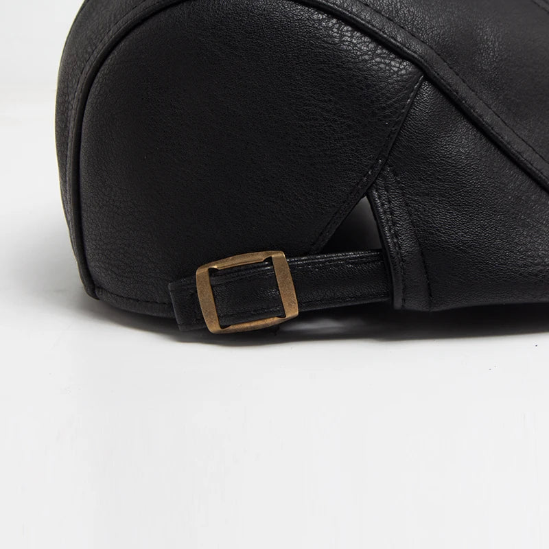 Flat Cap – Men’s Leather Design