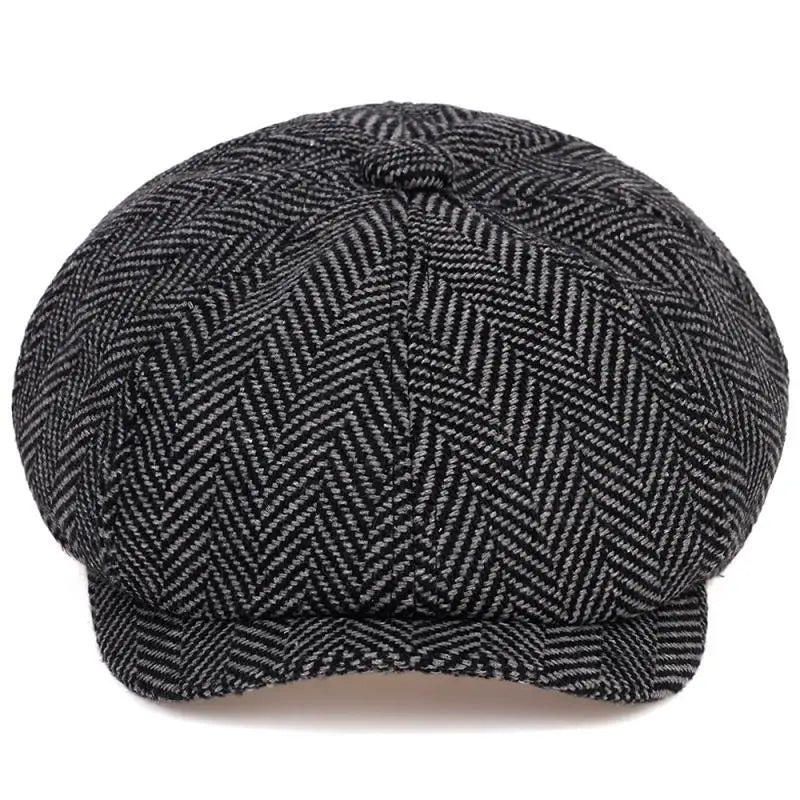 Newsboy Cap – Classic Herringbone Vintage Style