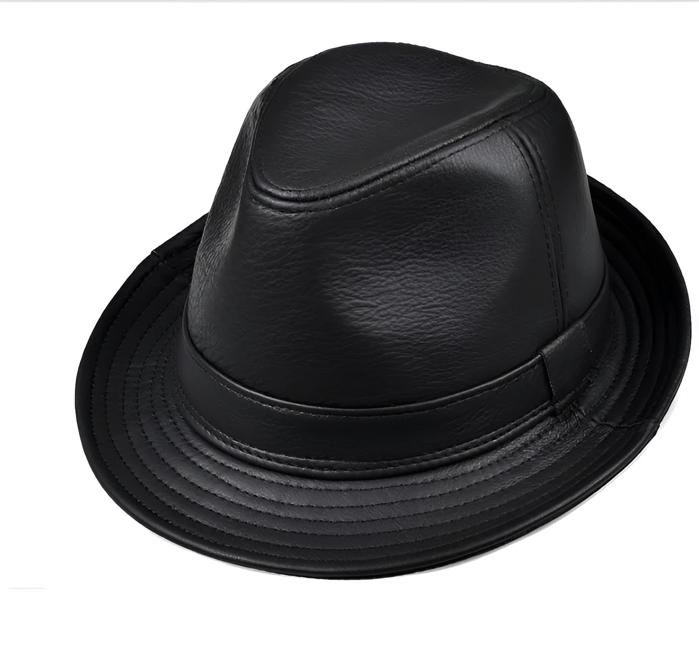 Trilby Hat – Genuine Leather Timeless Style