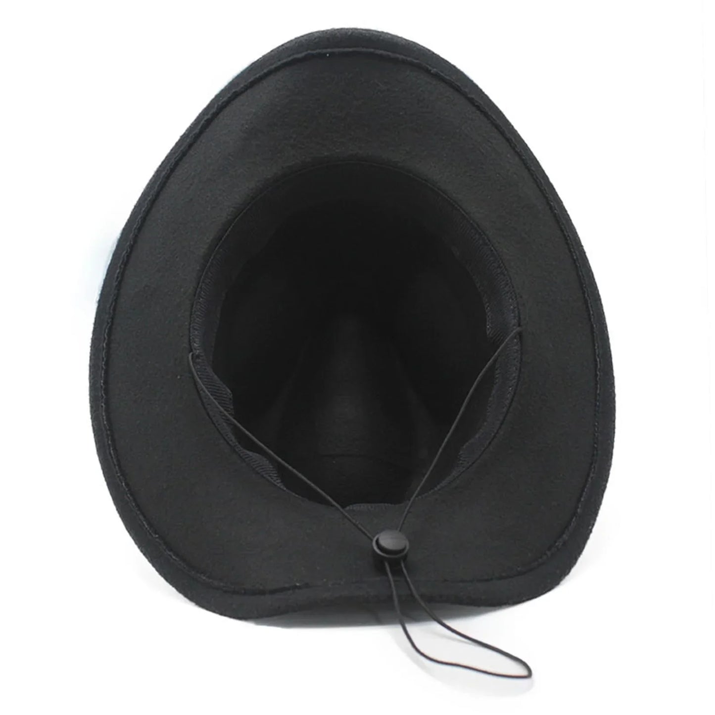 Cowboy Hat – Leather Band with Gold Feather