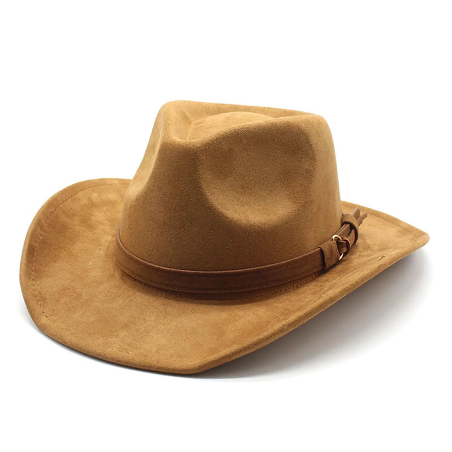 Cowboy Hat – Classic Suede Look With Buckled Band