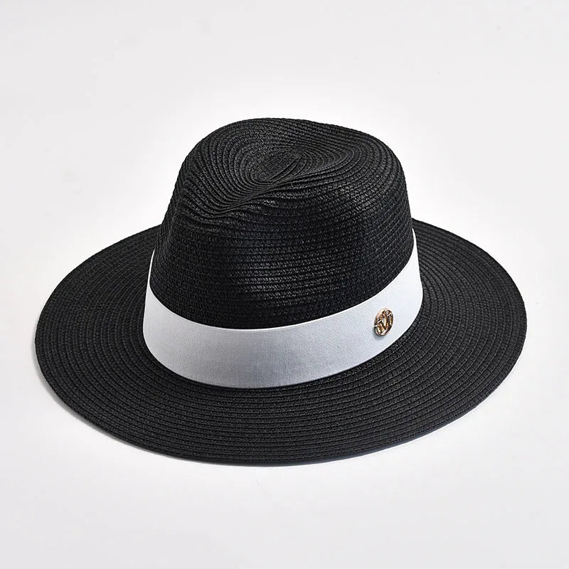 Panama Hat – Structured Shape With Decorative Contrast Band