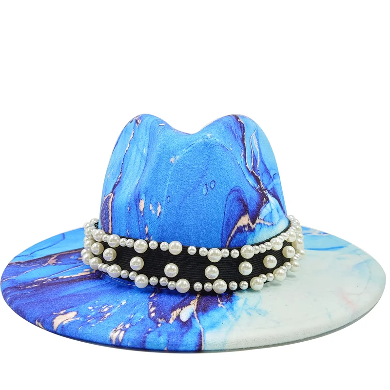 Fedora Hat – Modern Psychedelic Pearl Design