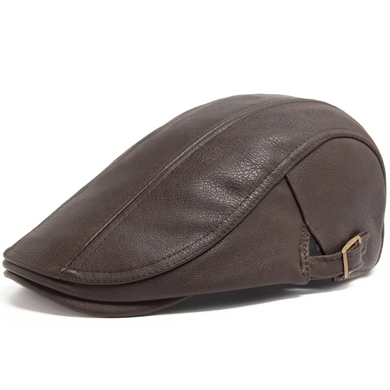 Flat Cap – Men’s Leather Design