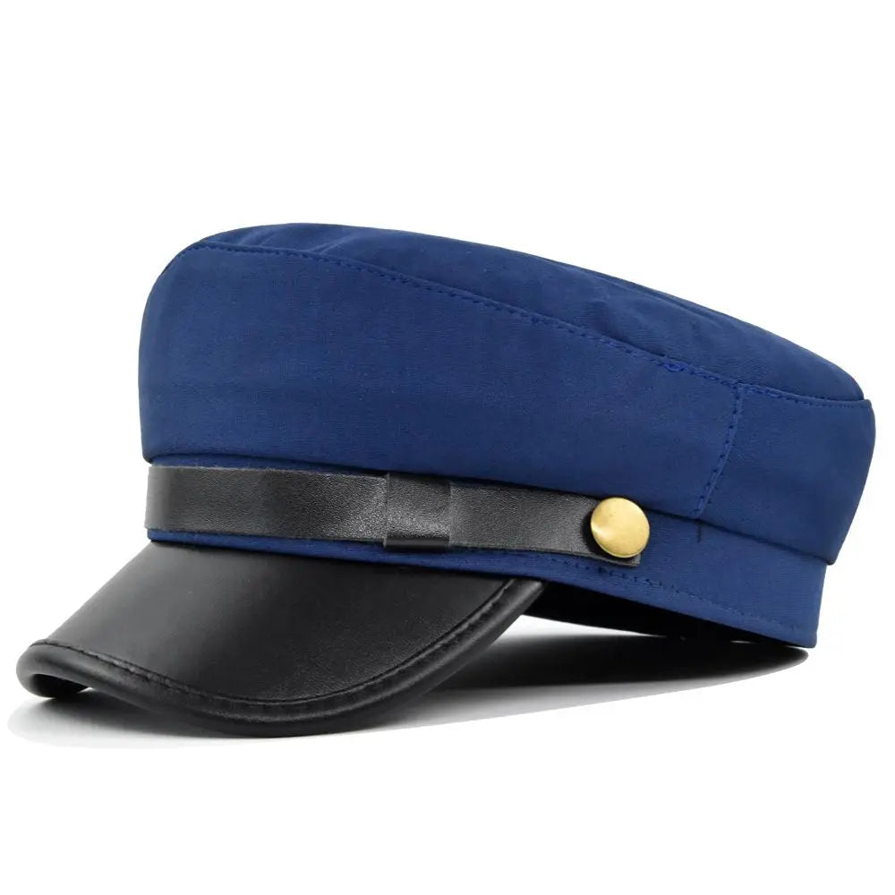 Sailor Cap – Structured Military Design With Decorative Strap