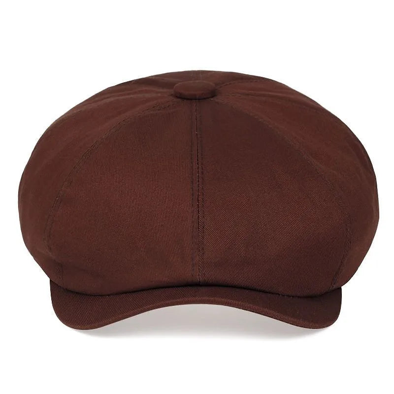 Newsboy Cap – Soft Cotton Octagonal Style With Casual Fit