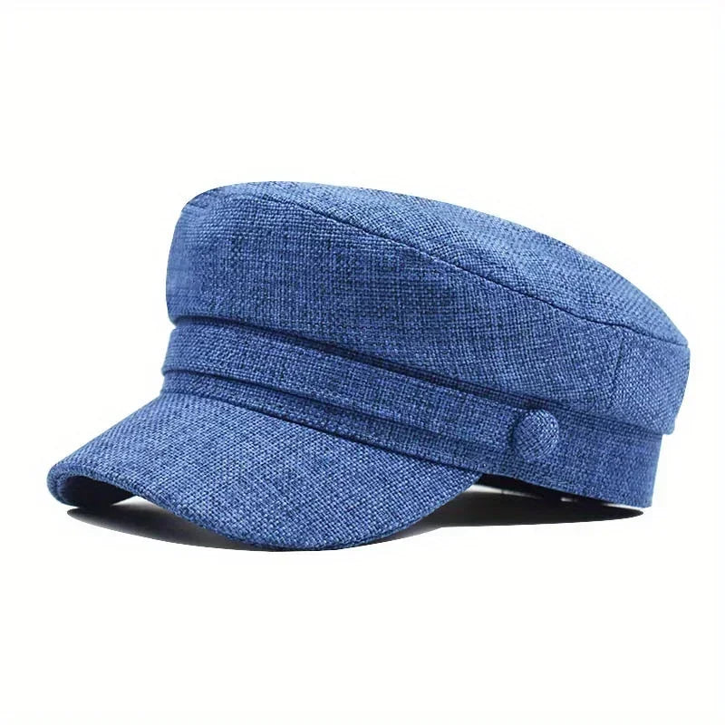 Linen Sailor Cap – Natural Texture With Timeless Style