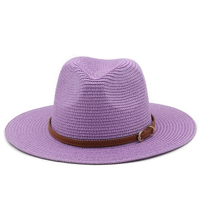 Panama Hat – Summer Style with Leather Buckle Band