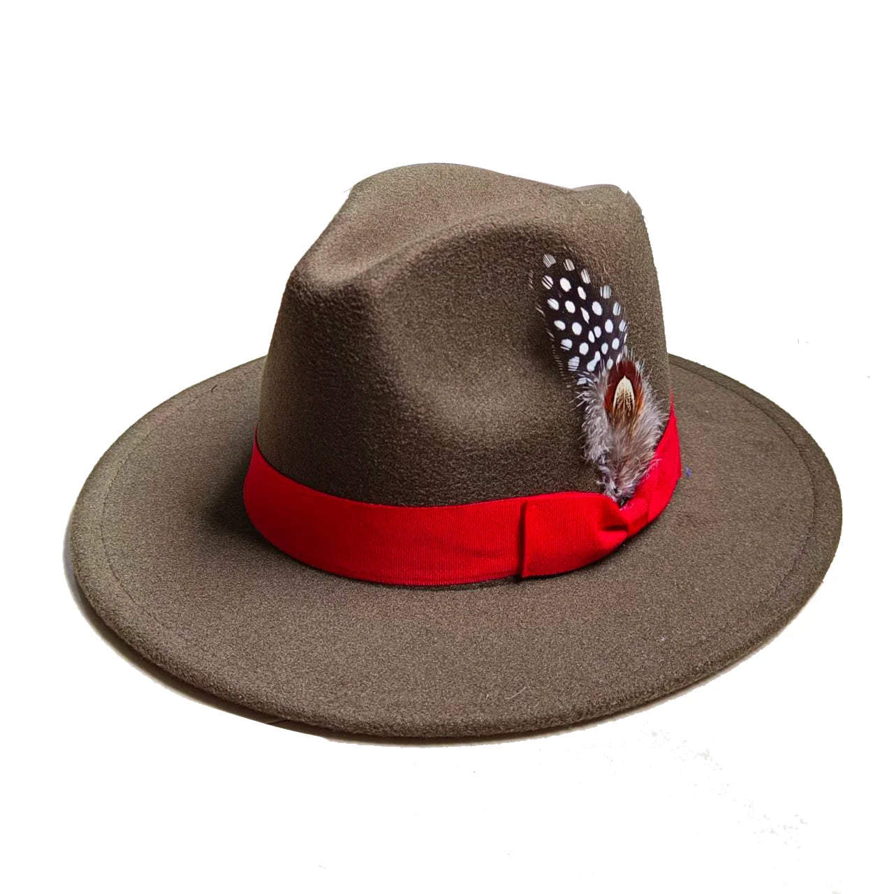 Fedora Hat – Ribbon With Feather Accent