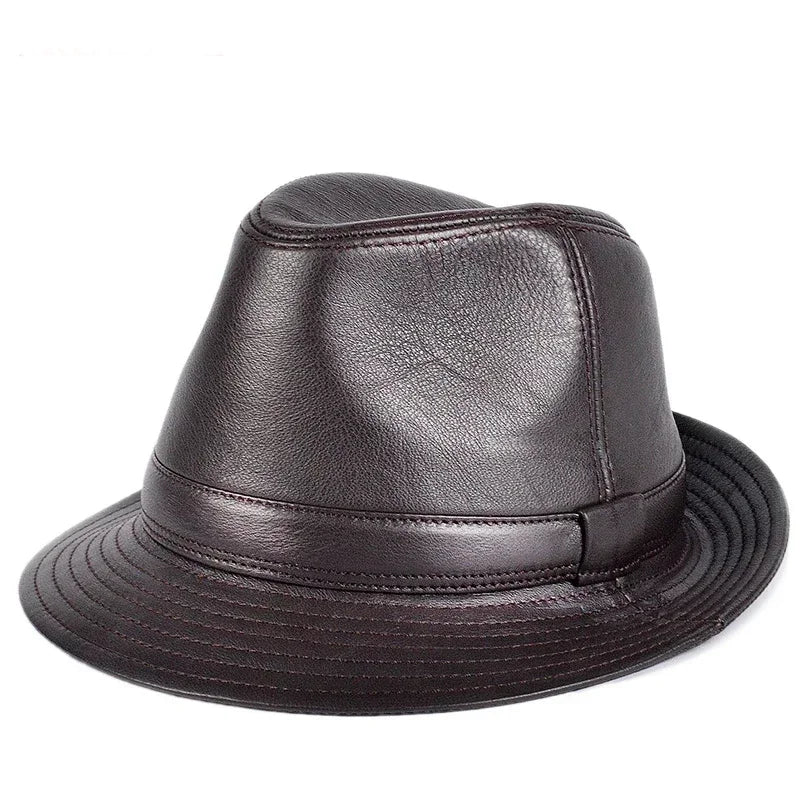Genuine Leather Trilby Hat – Timeless Style & Durability