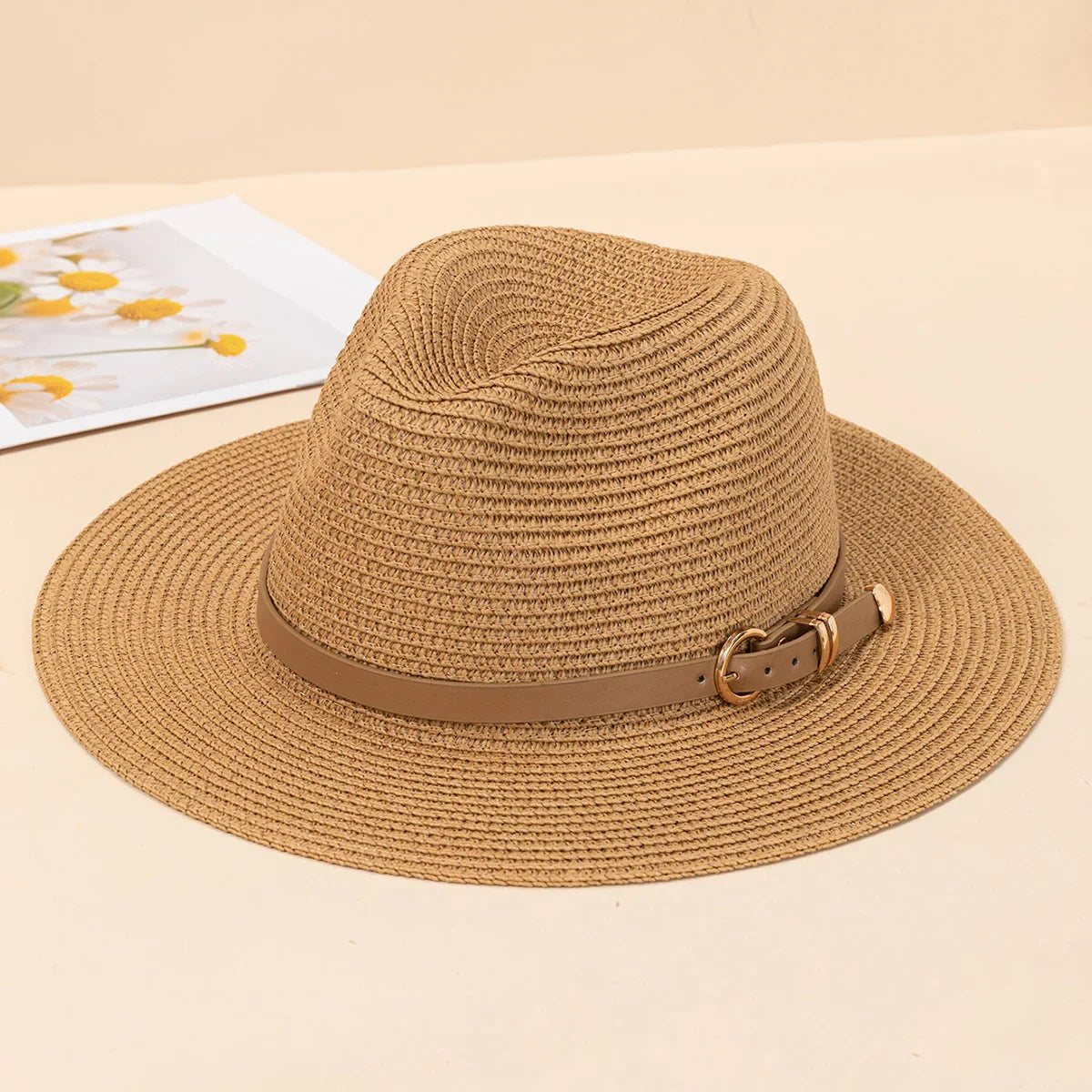 Panama Hat – Lightweight Summer Style with Leather Buckle Detail