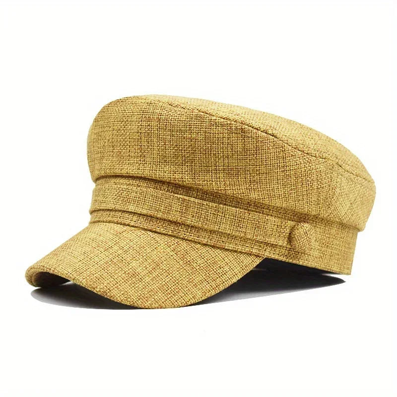 Linen Sailor Cap – Natural Texture With Timeless Style