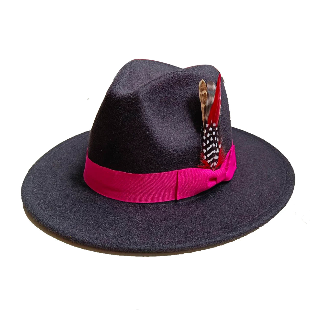 Fedora Hat – Ribbon With Feather Accent