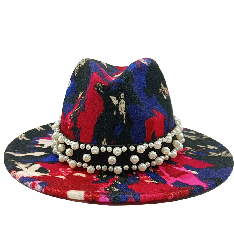 Fedora Hat – Modern Psychedelic Pearl Design