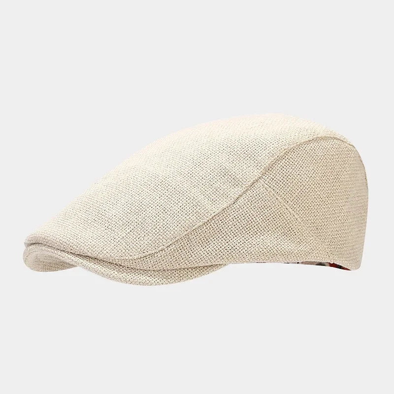 Flat Cap – Men’s Classic Linen Style