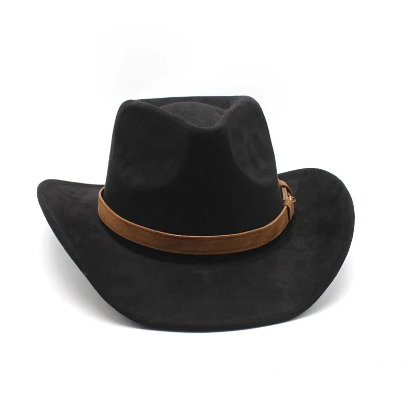 Cowboy Hat – Classic Suede Look With Buckled Band