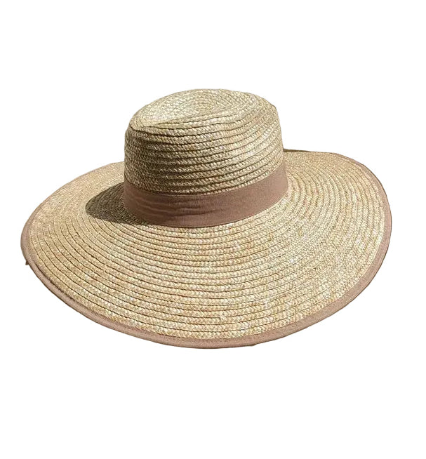 SunCover Straw Hat – Minimalist Wide Brim Sun Protection