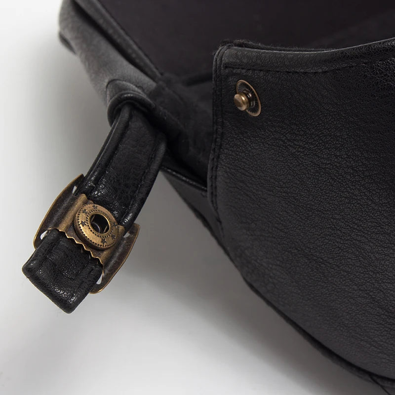 Flat Cap – Men’s Leather Design