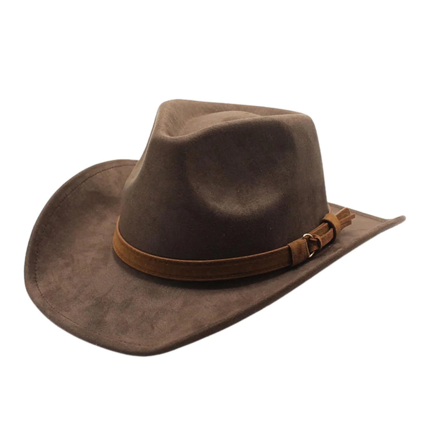 Cowboy Hat – Classic Suede Look With Buckled Band