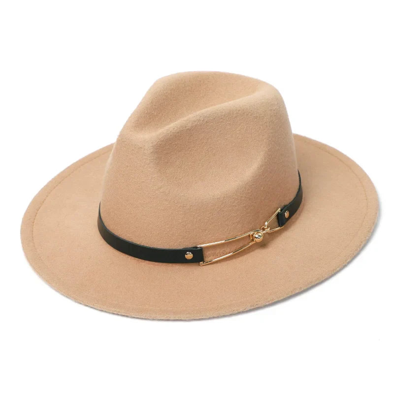 Chapeau Fedora Classy Chic Anneau Doré - La Maison du Chapeau