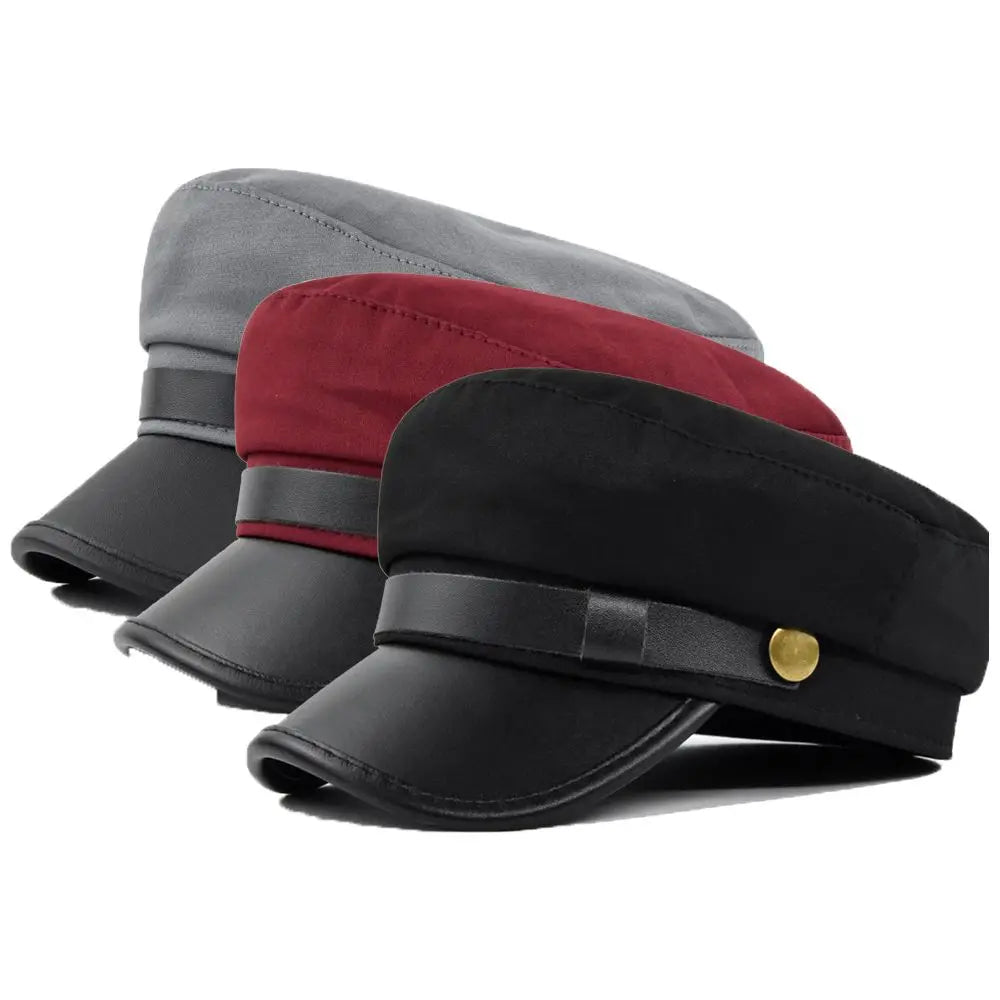Sailor Cap – Structured Military Design With Decorative Strap