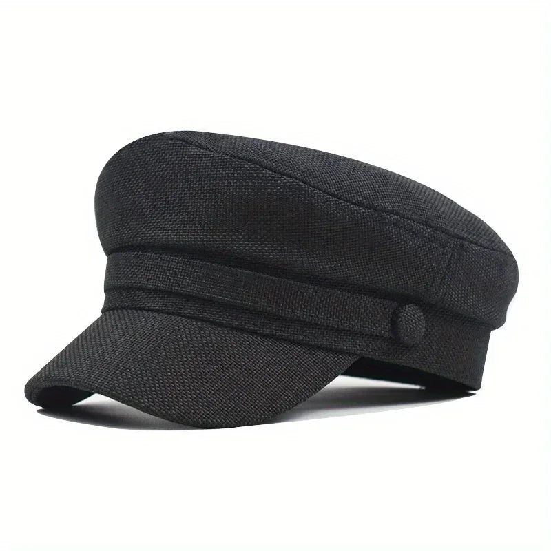 Linen Sailor Cap – Natural Texture With Timeless Style