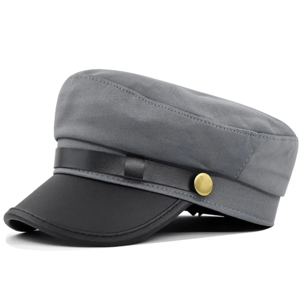 Sailor Cap – Structured Military Design With Decorative Strap