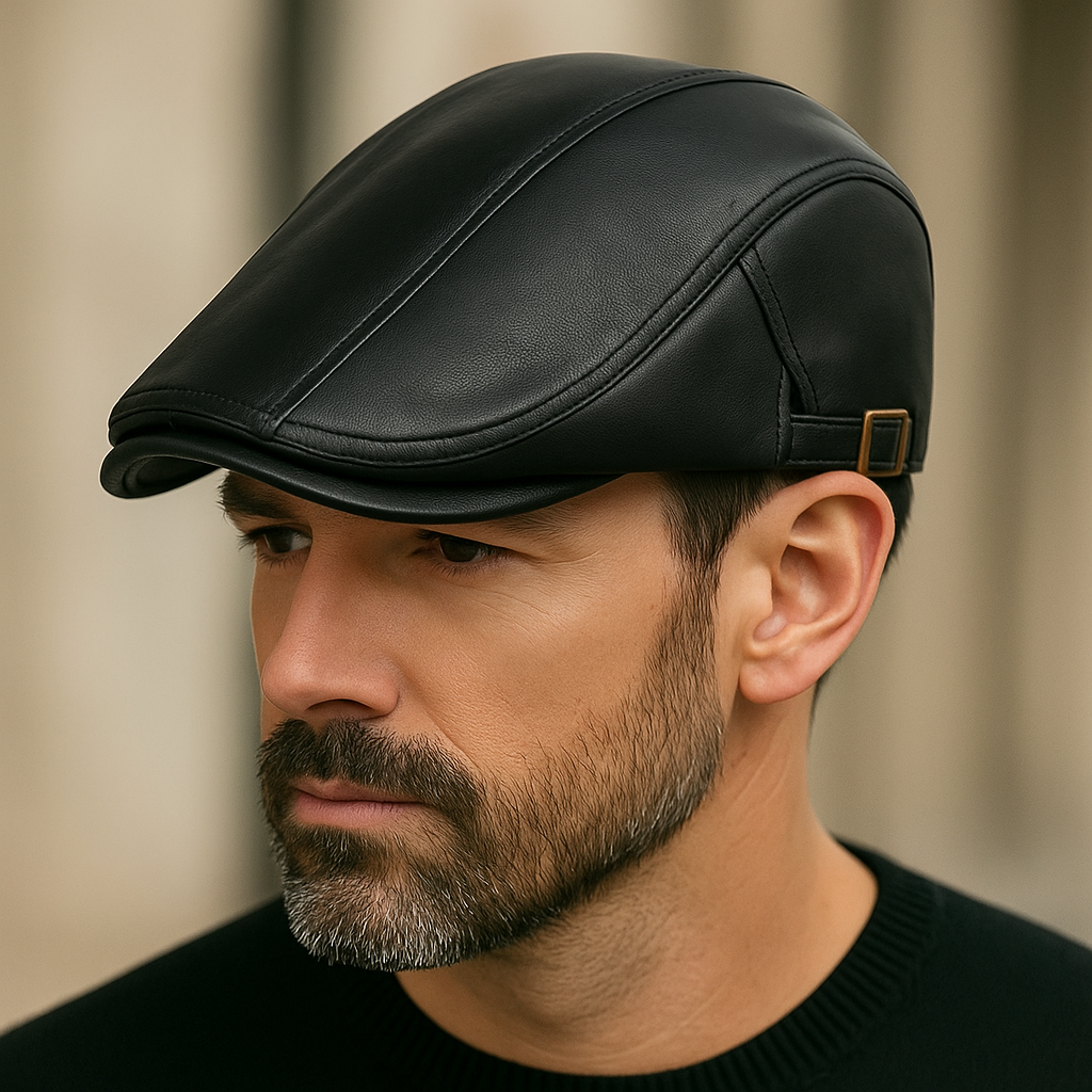 Flat Cap – Men’s Leather Design