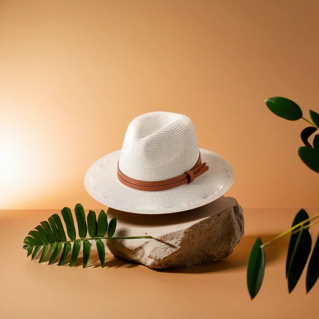 Panama Hat – Wide Brim With Double Leather Strap