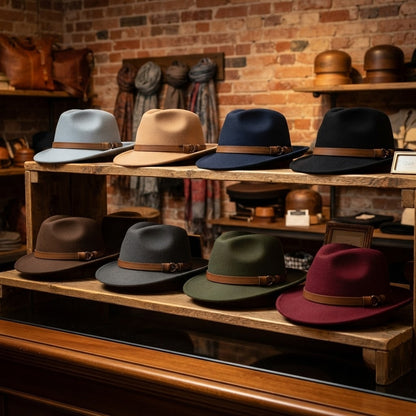 Fedora Trilby Hat – Soft Wool Design With Buckle Leather Band
