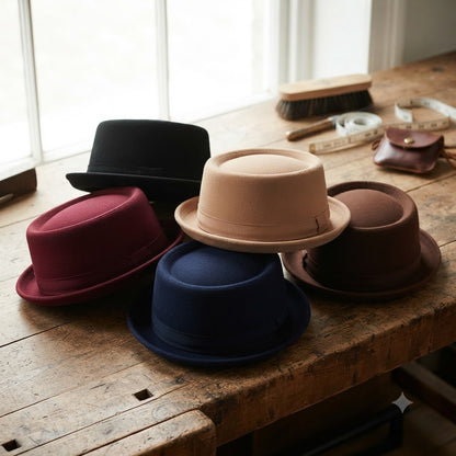 Pork Pie Hat – Wool Blend Casual Style