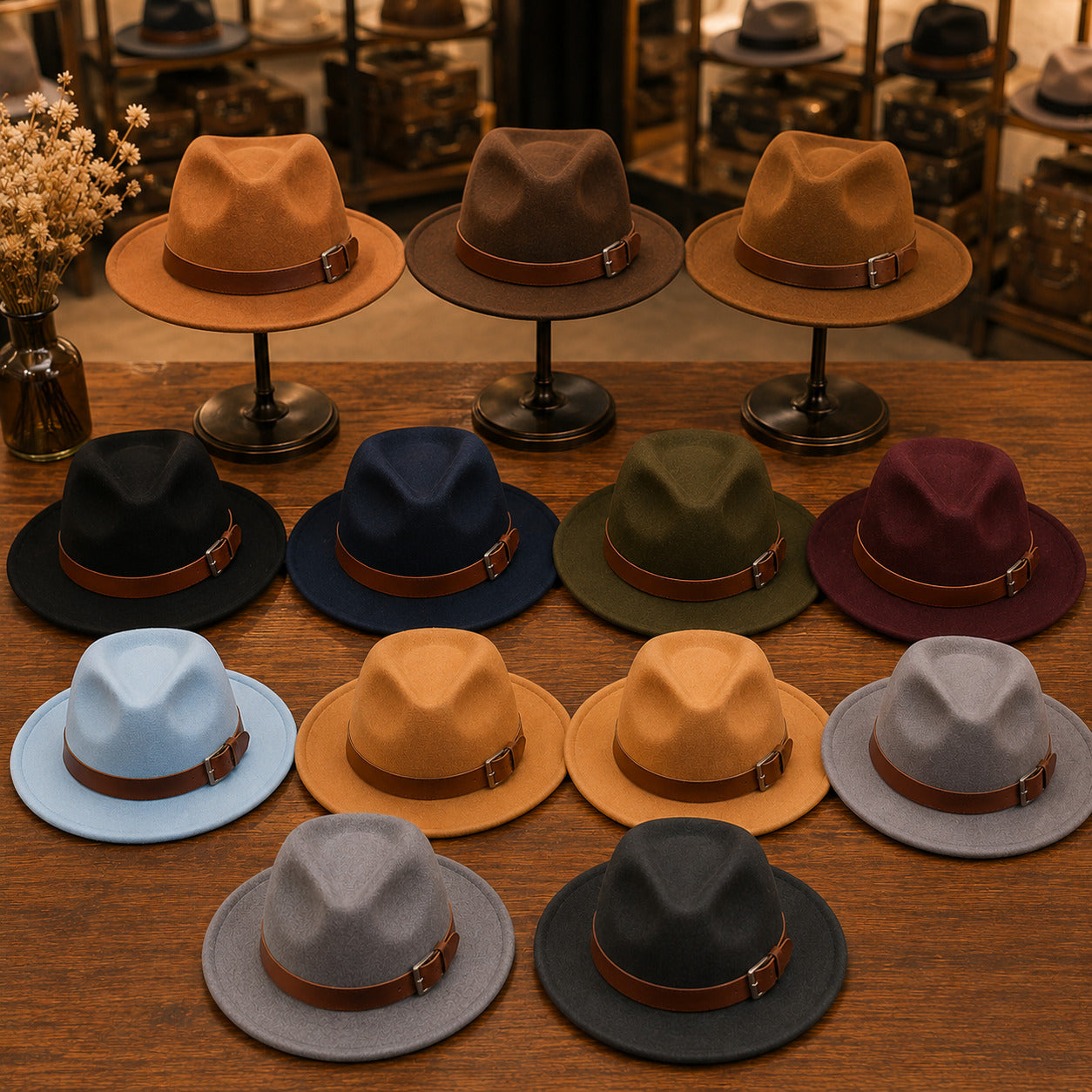 Fedora Hat – Leather Buckle Band