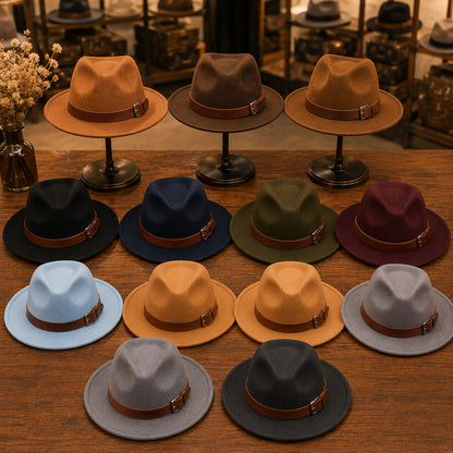 Fedora Hat – Leather Buckle Band