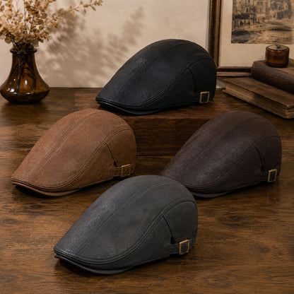 Flat Cap – Men’s Leather Design