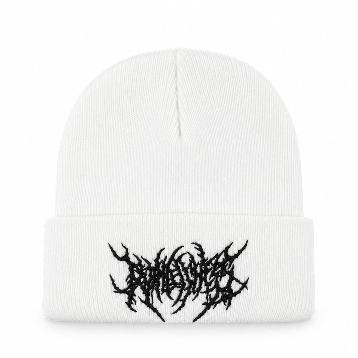 Beanie – Embroidered Graphic Ribbed Cuff Style